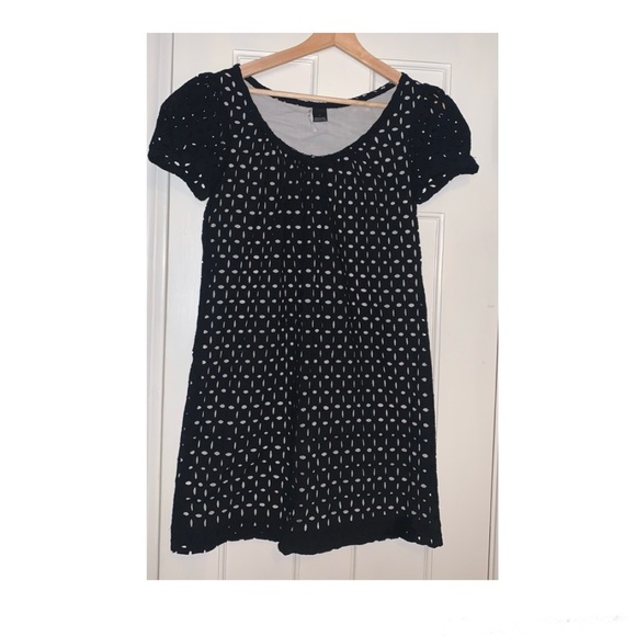 Mac & Jac Black and White Eyelet Dress - Picture 2 of 3